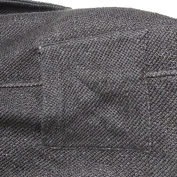 Lucky Brand Wrap Cardigan Open Front 2 Front pocket Size M/M Black - Picture 9 of 12